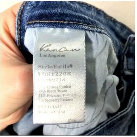 KanCan Los Angeles Womens Distressed Skinny Jeans Size 3/25 Blue Denim - Picture 6 of 7